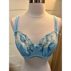 NWT Prima Donna Bra Edoras 0162250 In Blue Gel UK 36D Underwire Unlined